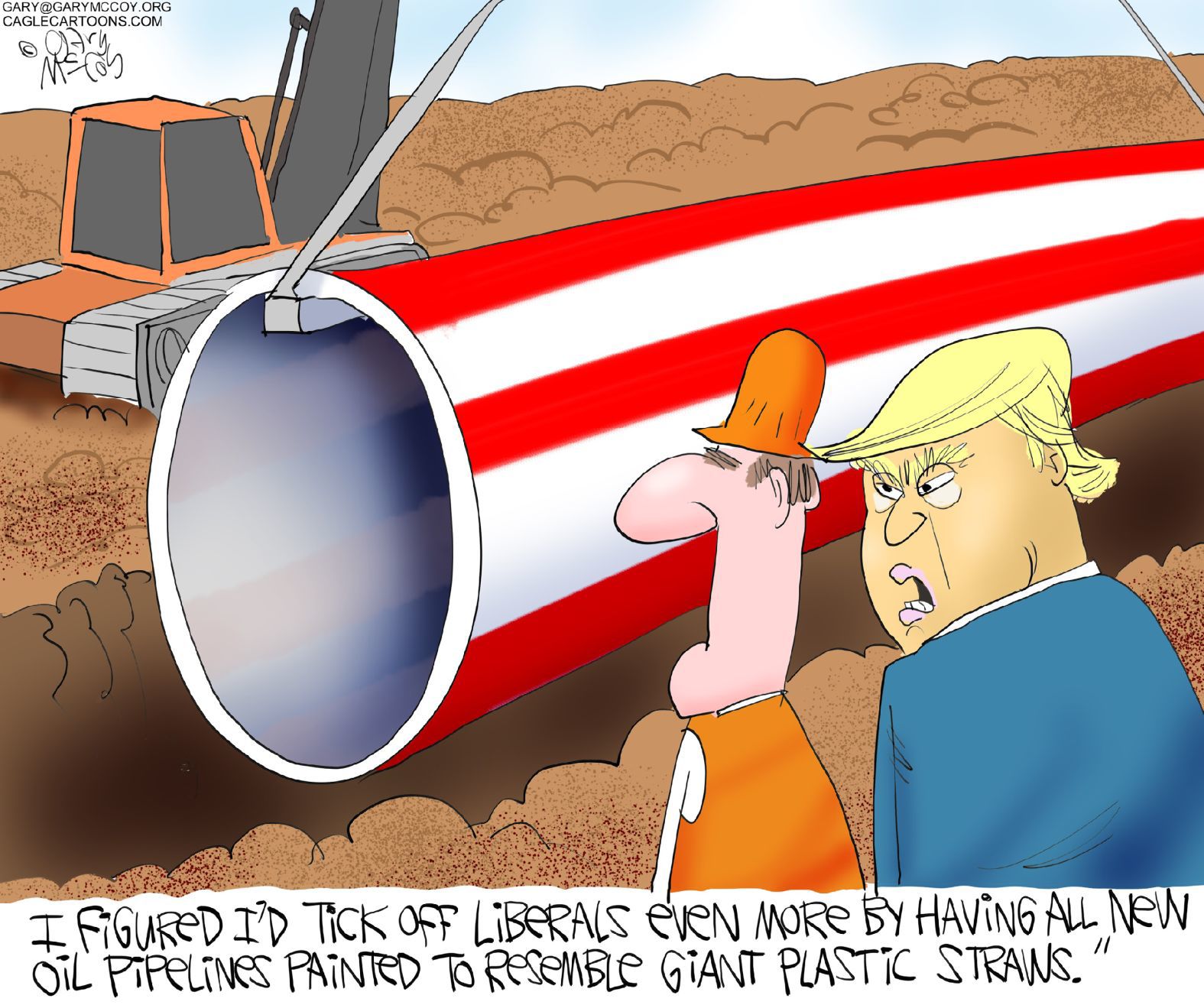 Trump's Straw Haters by Gary McCoy, Shiloh, Illinois
